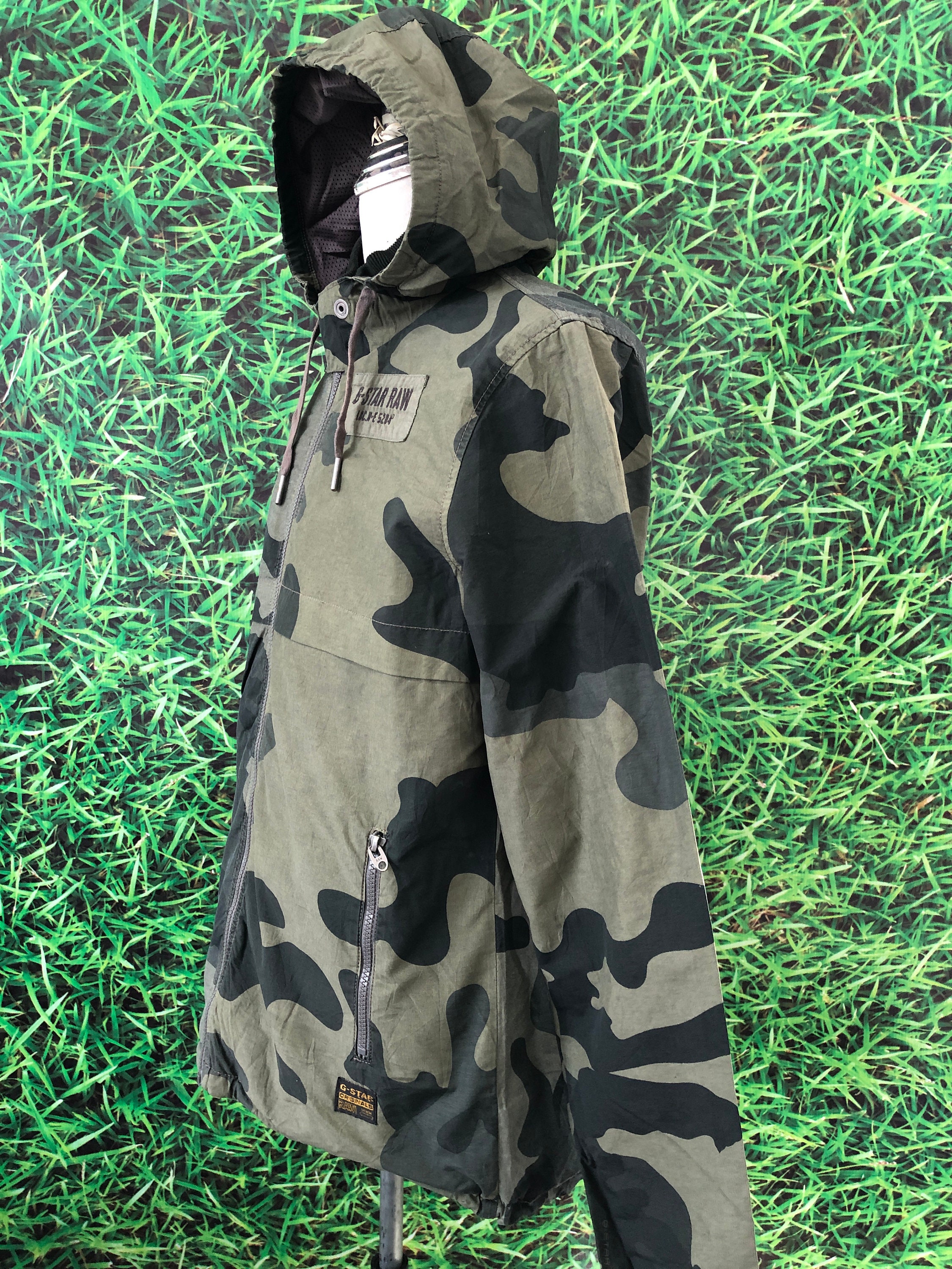 Vintage G-Star Raw Camouflage hooded jacket code:KAJ | Etsy