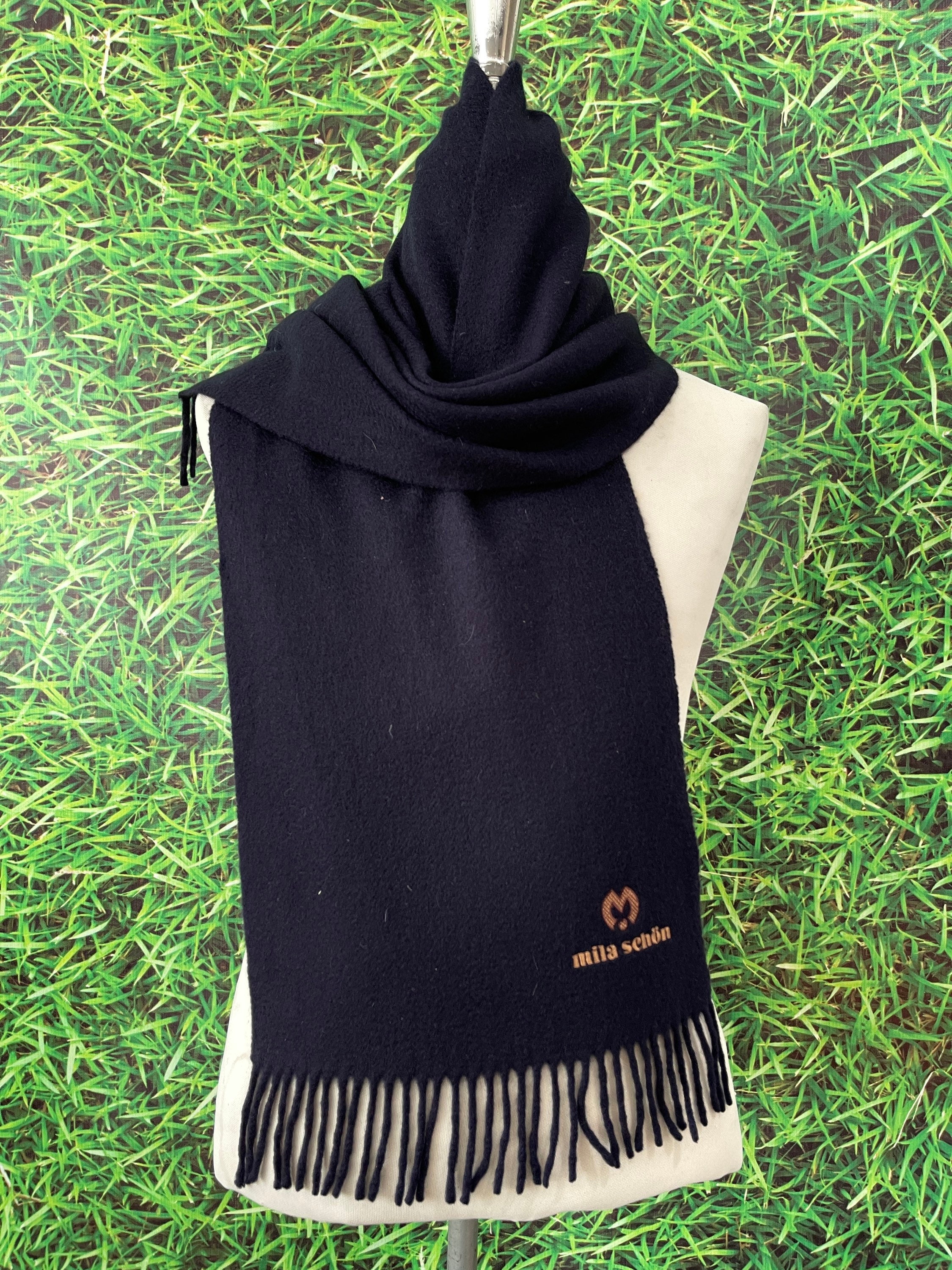 Mila Schon Embroidery Logo Scarf Muffler code:kv - Etsy
