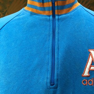 Vintage Adidas big logo quarter zipper code:ACE image 3