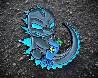 Godzilla Cocktail Pin