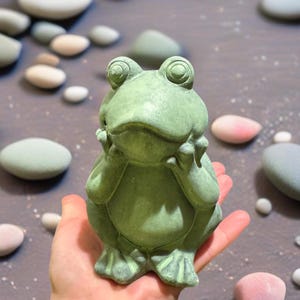 frog garden decor, fairy, frog, garden decor, art, frog statue