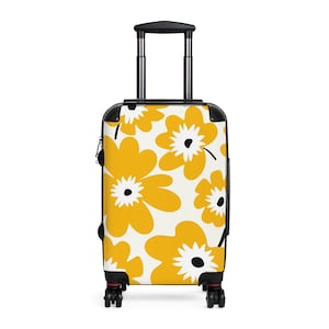 Blumenkoffer mit Vintage Vibe | Reisegepäck, Wochenendausflugstasche, stilvolles Handgepäck, Sommerferienzubehör, Geschenk für Reisende