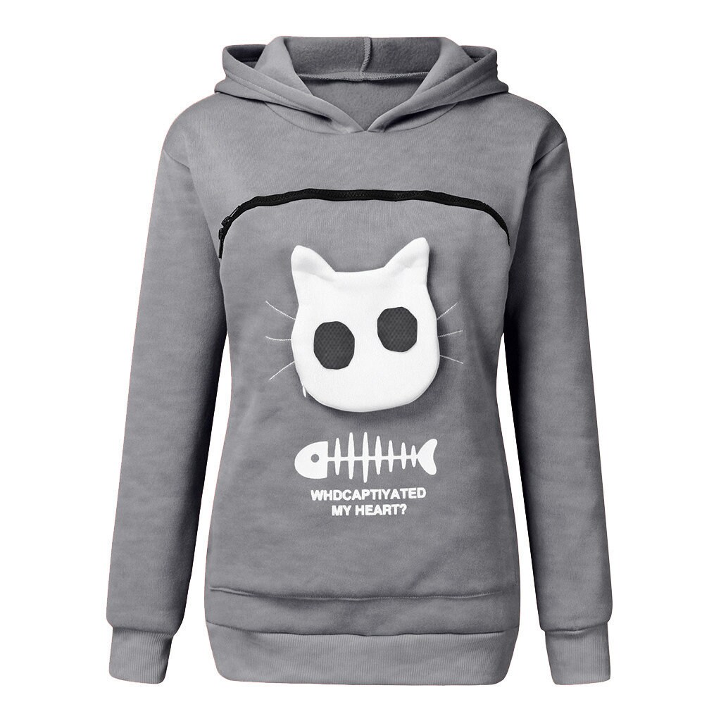 Cat Animal Pouch Sweatshirt Unisex Pet Pouch Hoodie Animal Etsy