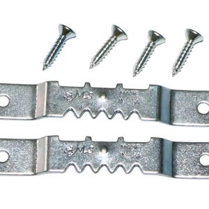 Aufhänger/ Zackenaufhänger für Holzrahmen/ Keilrahmen, 2 Stk. inkl. Schrauben