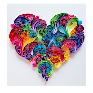 Arte murale a forma di cuore, decorazioni per la casa, decorazioni murali, regalo per il primo anniversario di carta, regalo per la festa della mamma, regalo di anniversario di carta per un anno per la moglie