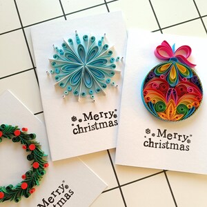 Conjunto de 3 cartões de Natal Cartões de felicitações para o Natal Cartão de férias Cartões de Natal elegantes Cartão de feliz Natal para ela, ele, menina, mãe, pai