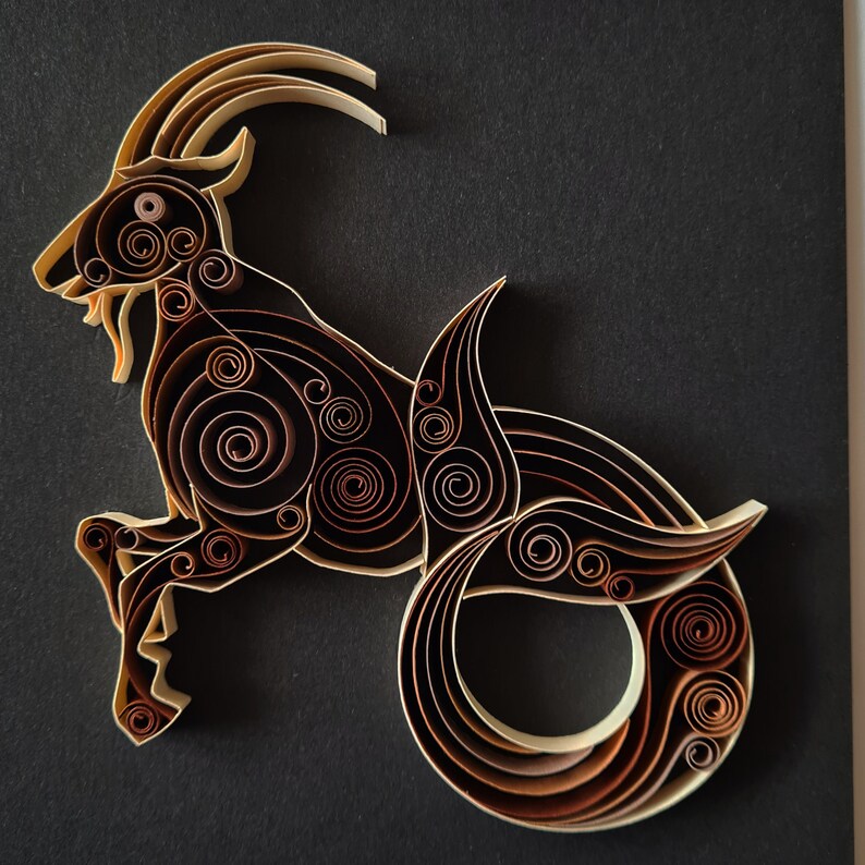 Capricorn Wall Art Capricorn Birthday Gift Zodiac Wall Art Etsy
