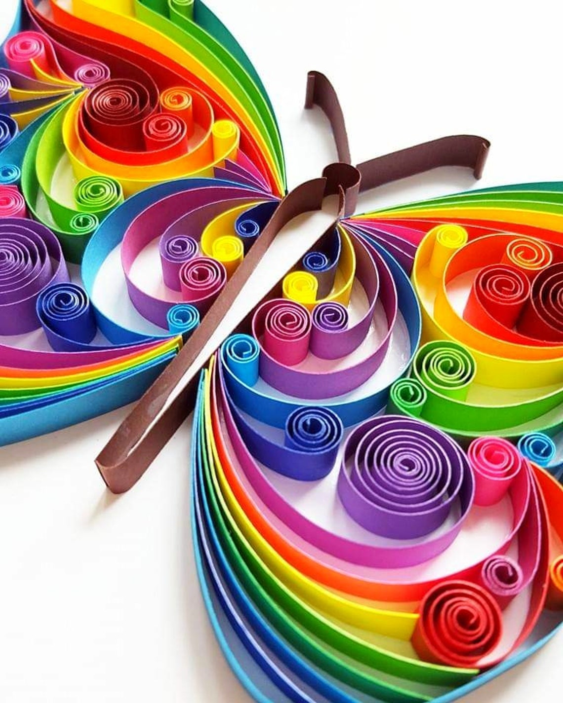 Original Butterfly Paper Art Butterfly Wall Art Wall Decor Etsy