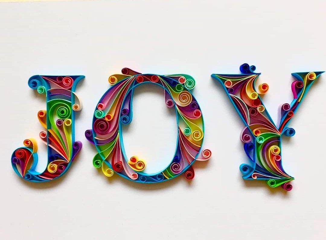 Joy Sign Home Decor - Joy Wall Art - Joy Sign for Sale - Joy Wall Decor - Original Artwork - Home Decor - Quilling Art - Paper Art - Xmas