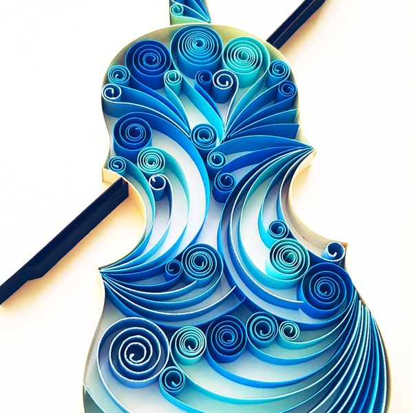 Viola Paper Art, Orchestra Art, Musician Gift, Music Room Decor, Music Instrument Art, Musical Wall Art, Viola Art, Music Gift, Viola Gift