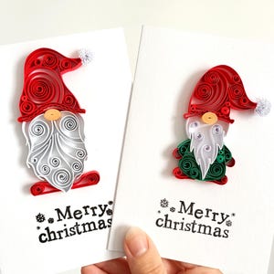 Cartões de Natal de gnomos Cartões de felicitações para o Natal Cartão de férias Cartões de Natal exclusivos Cartão de Feliz Natal para ela, ele, menina, mãe, pai