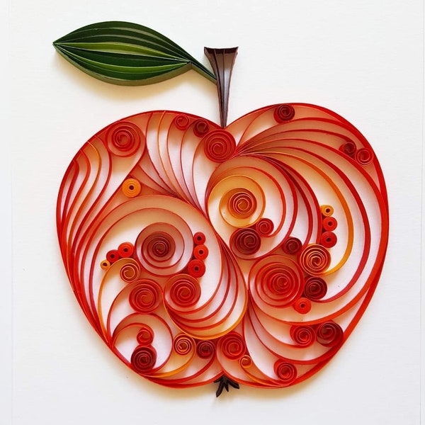 Arte de la Gran Manzana, Gran Manzana, Nueva York, Regreso a la Escuela, La Gran Manzana, Arte de la pared, Decoración de la pared, Arte Quilling, Decoración de la guardería, Arte de papel, Arte de la pared de la guardería