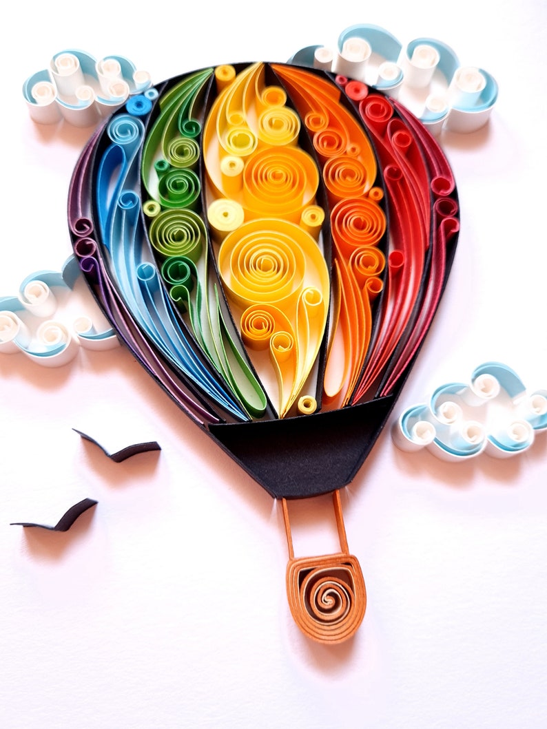 Hot Air Balloon Wall Art Hot Air Balloon Wall Decor Birthday Etsy