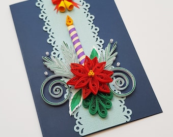 Handmade Christmas Card, Christmas Card, Xmas Card, Merry Christmas Card, Holiday Card, Christmas Gift, Greeting Card, Merry Christmas