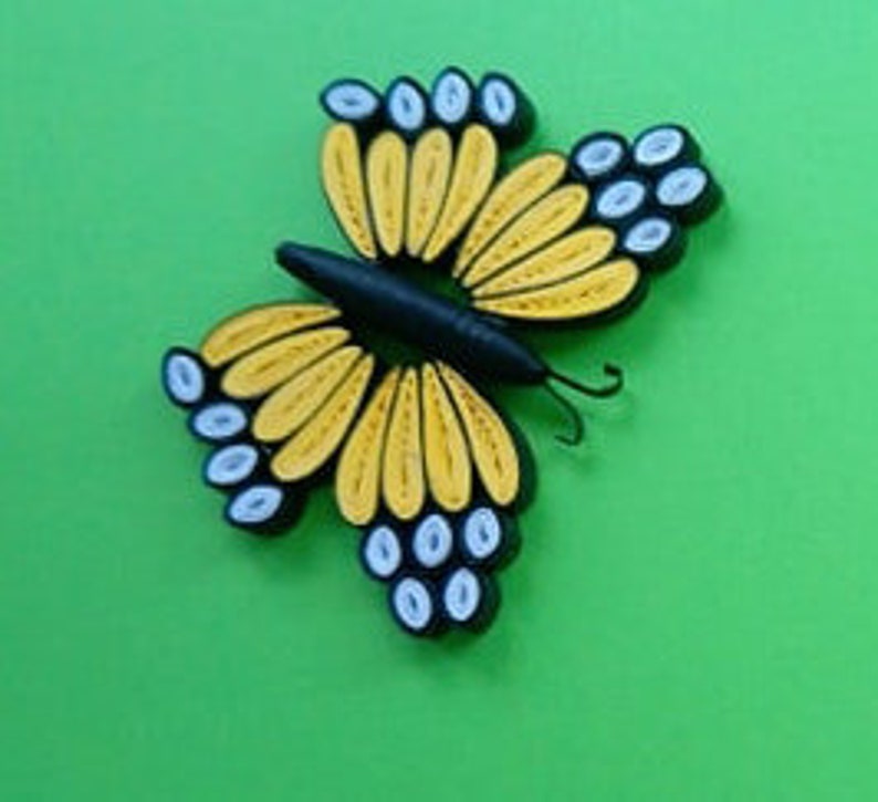 Quilling Butterfly Tutorial Step by Step Tutorial How to Etsy