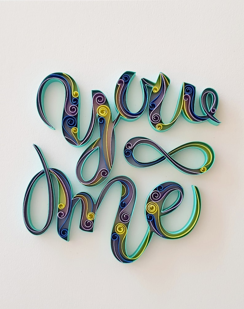 Wall art/Decor first anniversary gift paper anniversary Etsy