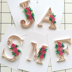 Initial Wall Art, Personalised Monogram Gift, Personalised Frame Art, Initial Decor, Custom initial gift, Personalised Letter, Gift ideas