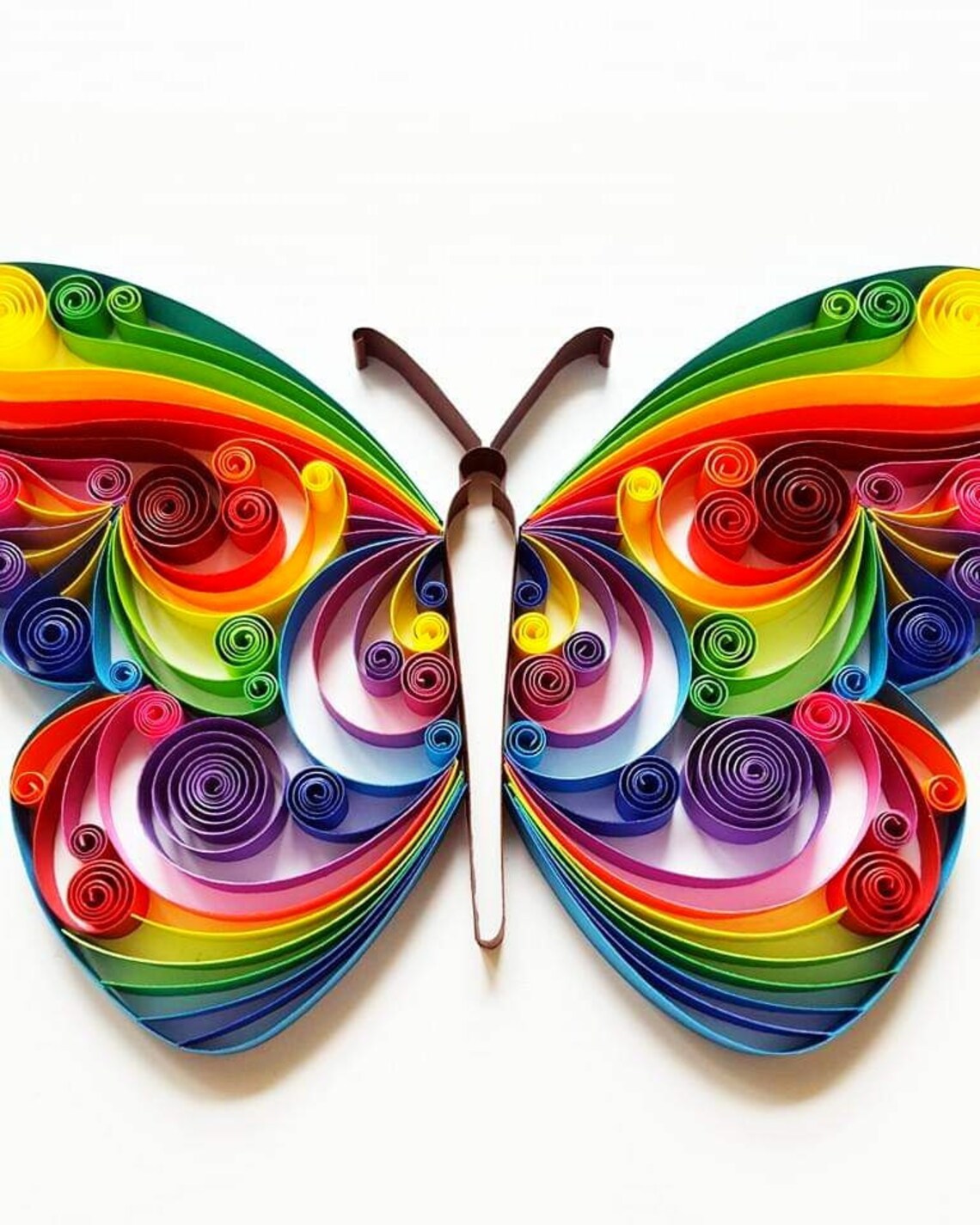 Original Butterfly Paper Art Butterfly Wall Art Wall Decor Etsy