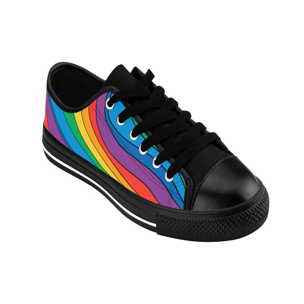 Rainbow shoes LGBTQ Pride shoes Rainbow sneakers Unisex Etsy