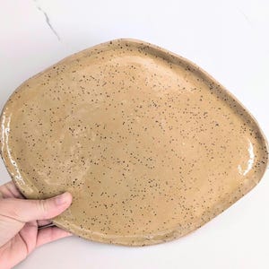 Handmade Ceramic Serving Platter - Rustic Charcuterie Board
