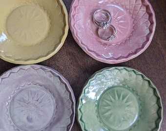 Handmade ring dishes, multi-color trinket dish, bridesmaids gift, gift for her