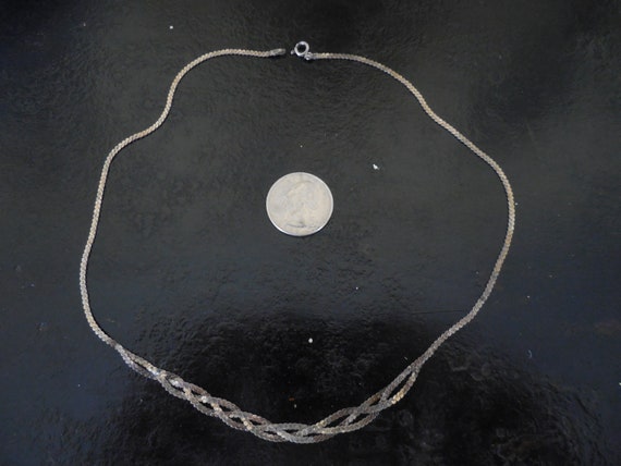 Vintage Italian silver Disco Era chain necklace, deli… - Gem