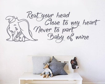 dumbo wall stickers for nursery