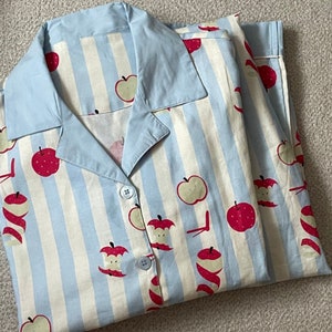 Apple Pajamas / Cute Loungewear / Cotton Pajama Set / Cute Pajamas / Cozy Loungewear / Two piece set / Gift