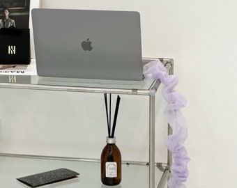 9ft Handmade Cable Cover / Cord Cover / Cable Fabric Sleeve / Cord Organizer Fabric Sleeve for Phone / Organza fabric