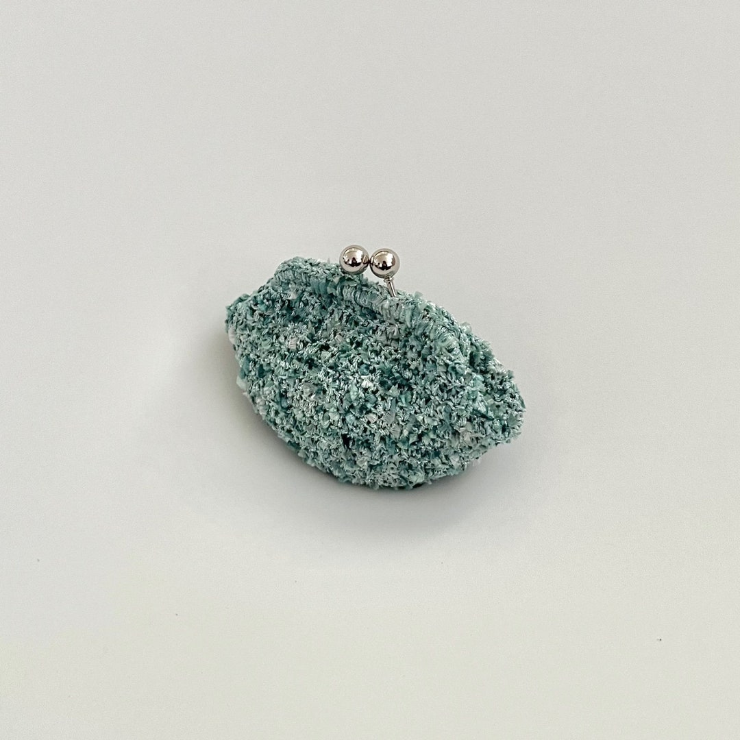 Fluffy Click Clack Frame Pouchesforest Etsy