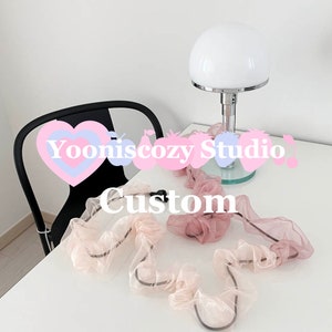 64Colors Handmade Cable Cover / Cord Cover / Cable Fabric Sleeve / Cord Organizer Fabric Sleeve for Phone / Organza fabric