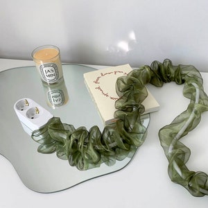 10 kleuren 9 ft handgemaakte kabelhoes / koordhoes / kabelstof hoes / koord organizer stoffen hoes voor telefoon / organzastof