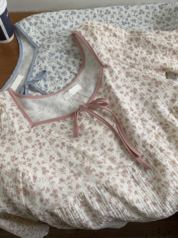 Organic Cotton Pajamas / Muslin Pajama Set / Comfort Loungewear / Nightwear / Sleepwear set / Gift for her / Gift for women