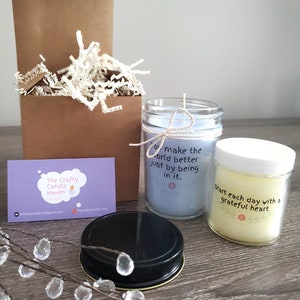 Oatmeal Cookie Handpoured Jar Candle DUO | Positivity Candles | Perfect Gift | 4 OZ | 8 OZ