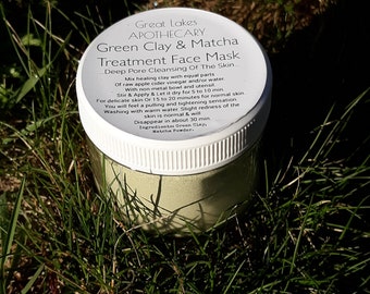 Green Clay & Matcha Treatment Face Mask