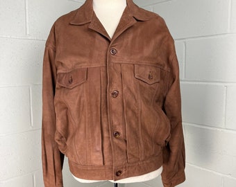 Vintage jaeger Suede Jacket - Etsy