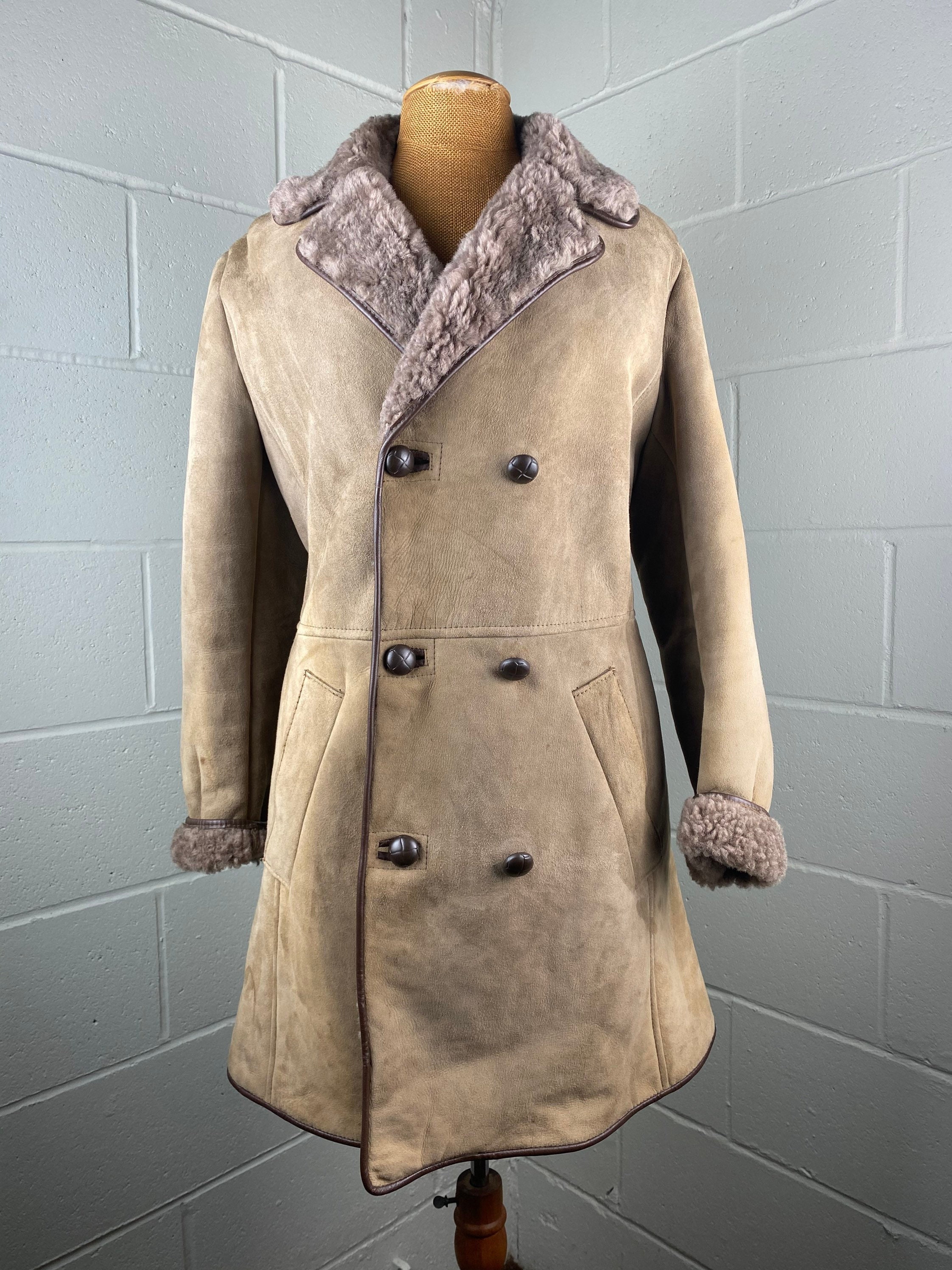 Vintage oakleaf Sheepskin Coat - Etsy