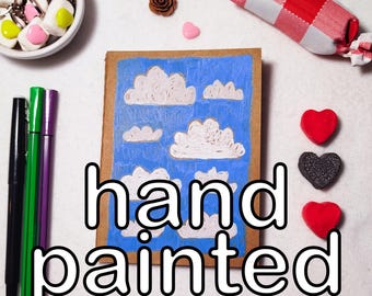 Hand Painted Kraft Notebook One of a Kind | Journal A6 | Handmade Sketchbook | Unique Gift | Children notebook | Children illustration
