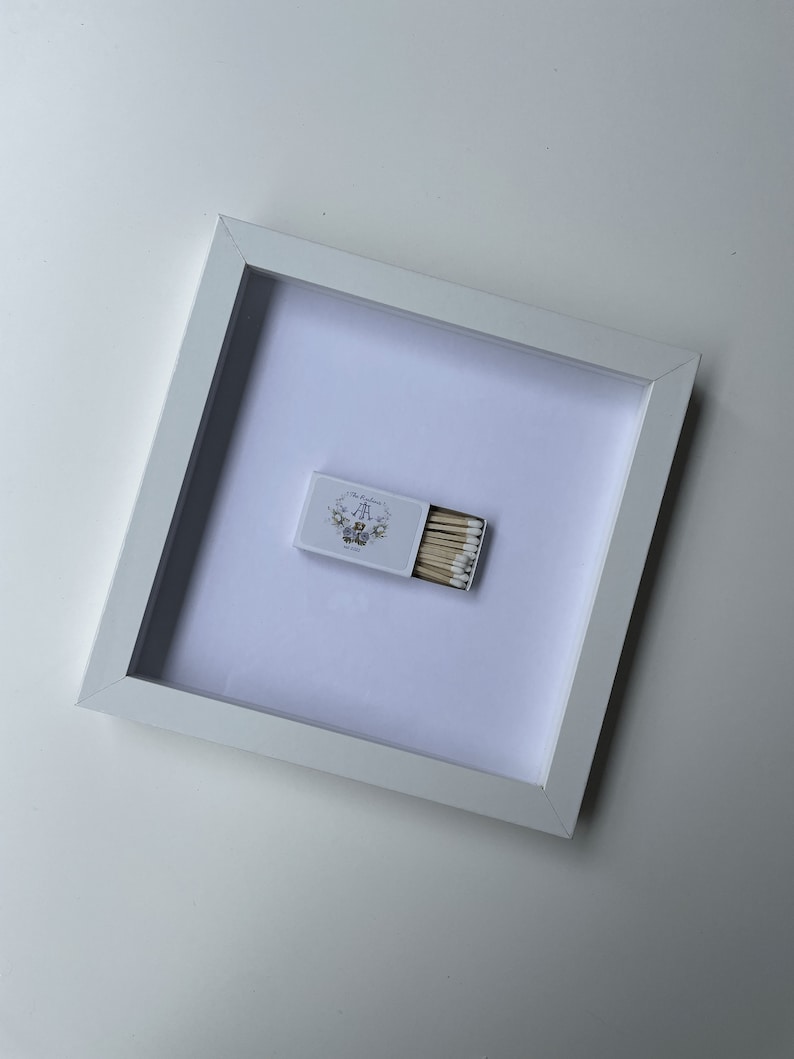 Custom Wedding Gift | Matchbook Shadowbox - Etsy