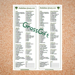 Lista de compras imprimible para prediabetes (PDF 2 en 1)