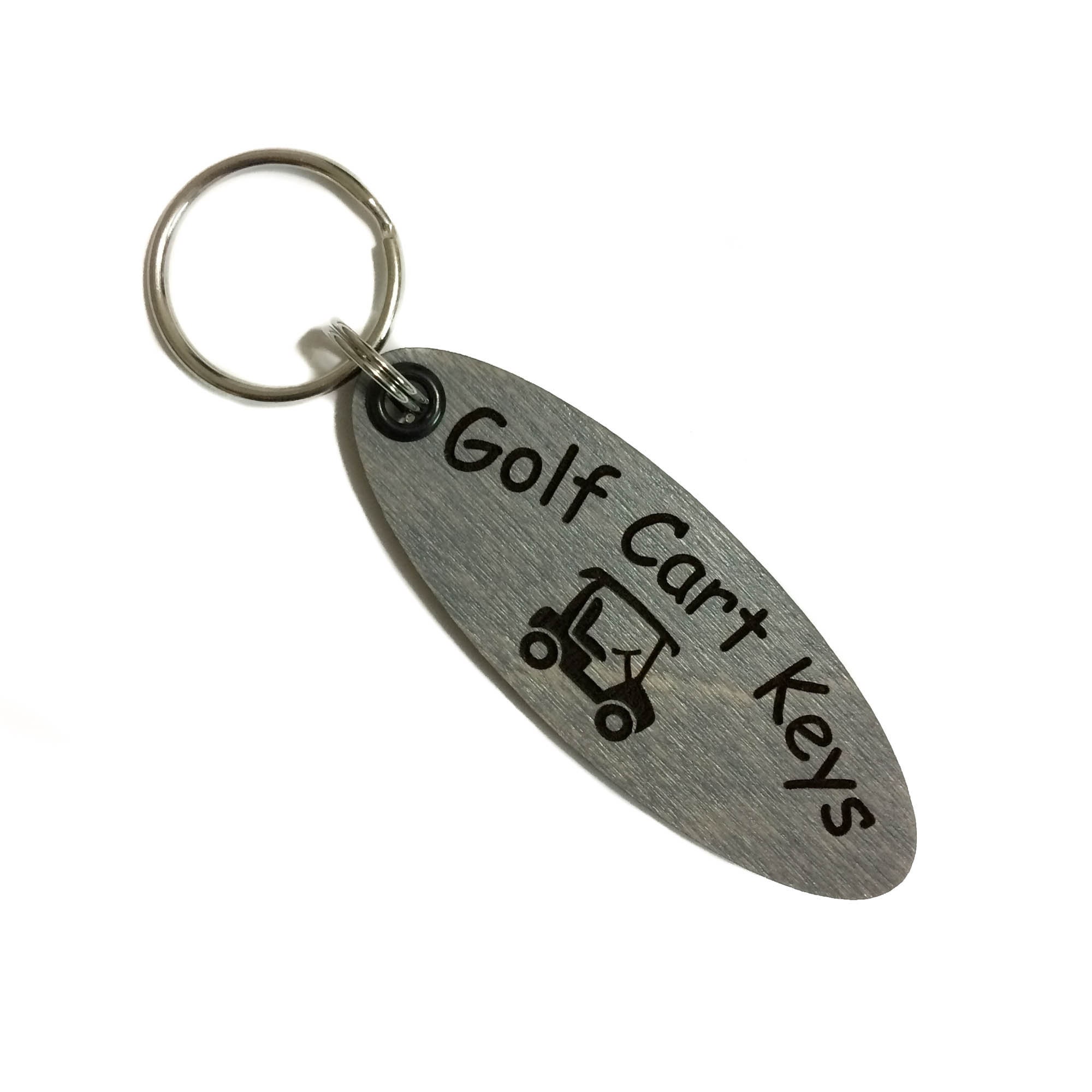 Golf Cart Key Chain Golf Gift Golf Cart Keys Wood Key Ring Etsy