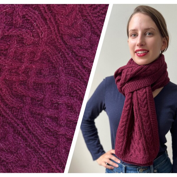 Mens Burgundy Scarf Etsy