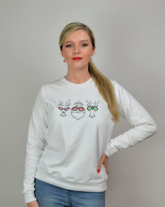 Weihnachten Nikolaus und Rentier Sweatshirt Sweatshirtkleid
