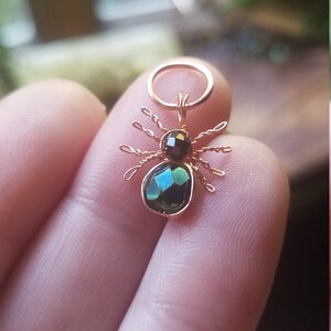 Mini Wire Wrapped Spider Pendant