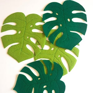 Felt Monstera Leaf Potted Plant Placemat / Trivet / Pot Protector