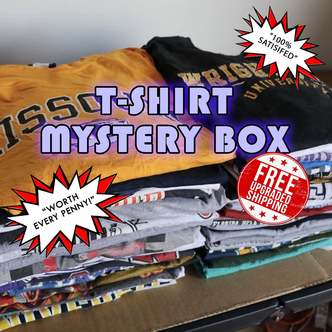 TShirt Mystery Box Mystery Box Thrifted Mystery Box Etsy
