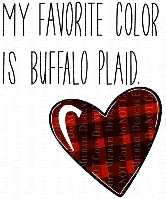 Buffalo Plaid Heart PNG Favorite Color Plaid Heart Digital Download Digital Art PNG Valentine Card Printable PNG Rae Dunn Lettering