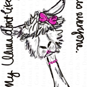 Llama Dont Like You | Llama | Song Lyric | Animal | Digital Download | Digital Art | Printable | Art | Hand Lettered | Hand Drawn | PNG