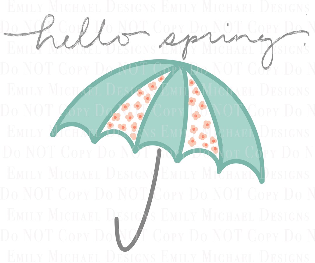 Hello Spring Digital Art Spring Sublimation PNG Spring Digital Image ...