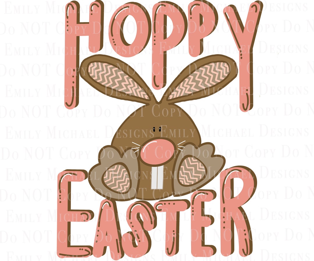 Hoppy Easter PNG Easter Sublimation Digital Download PNG - Etsy